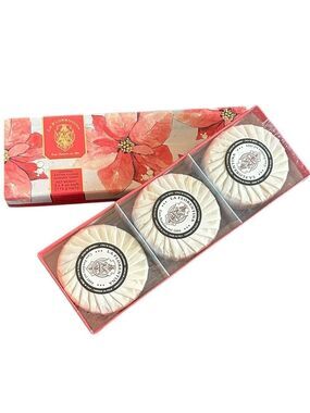 La Florentina Vanilla Sandlewood Bar Luxury Soap Set of 3 Made in Italy
